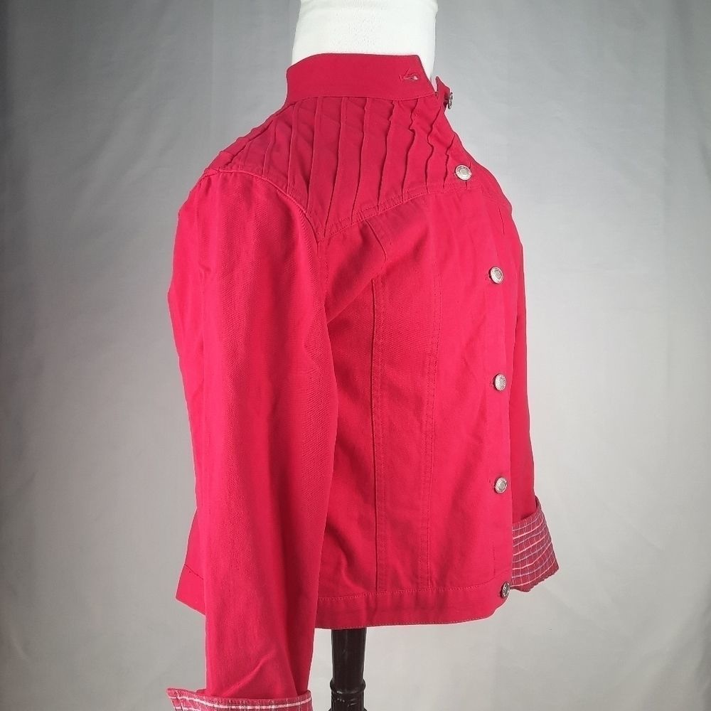 Pendleton Lightweight Jacket Plaid Lining Pink Wo… - image 2